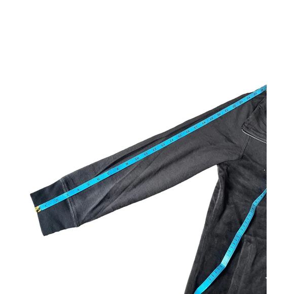 Christopher & Banks Y2K Velour Grey Zip Up Rhinestone Jacket Size Large - NWT - Picture 12 of 12